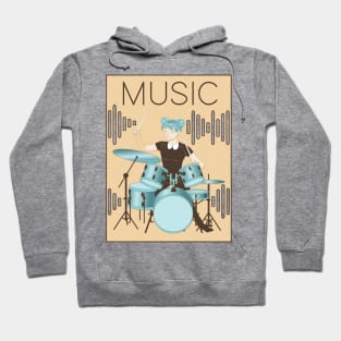 Drummer - Anime Style Hoodie